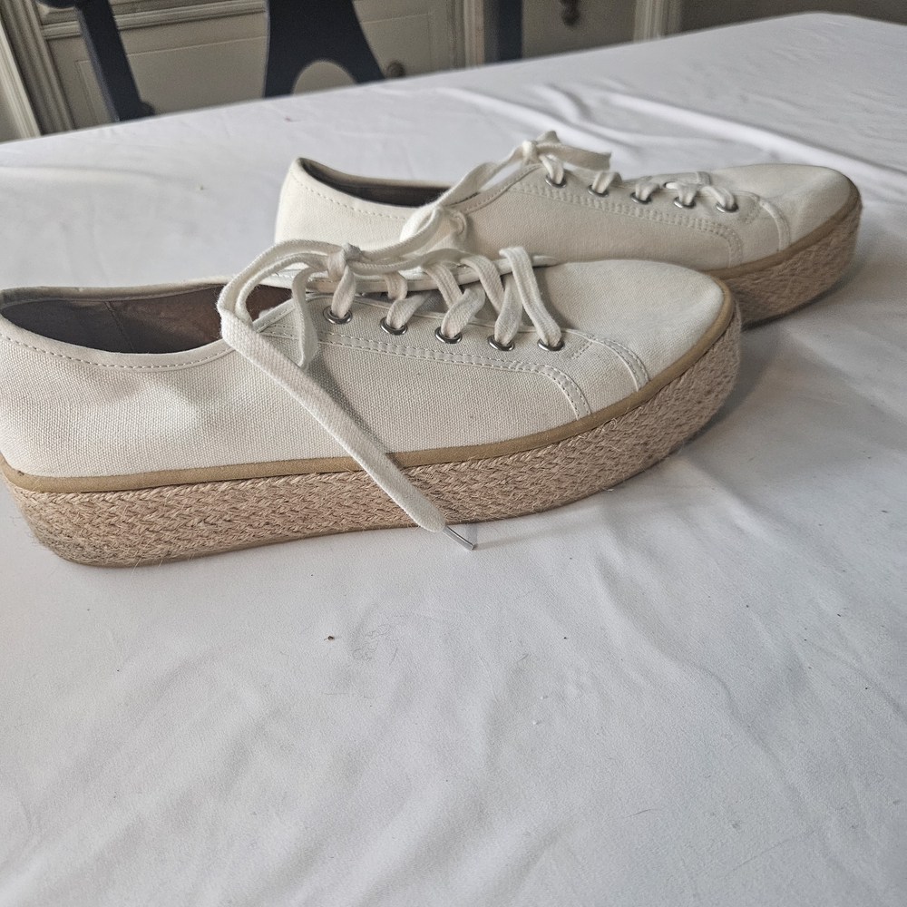 Sun + Stone Cream Espadrille Sneakers
